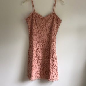 Coral Lace Sundress